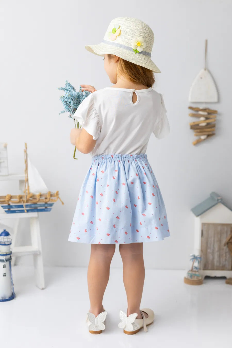 GIRLS CORAL SKIRT