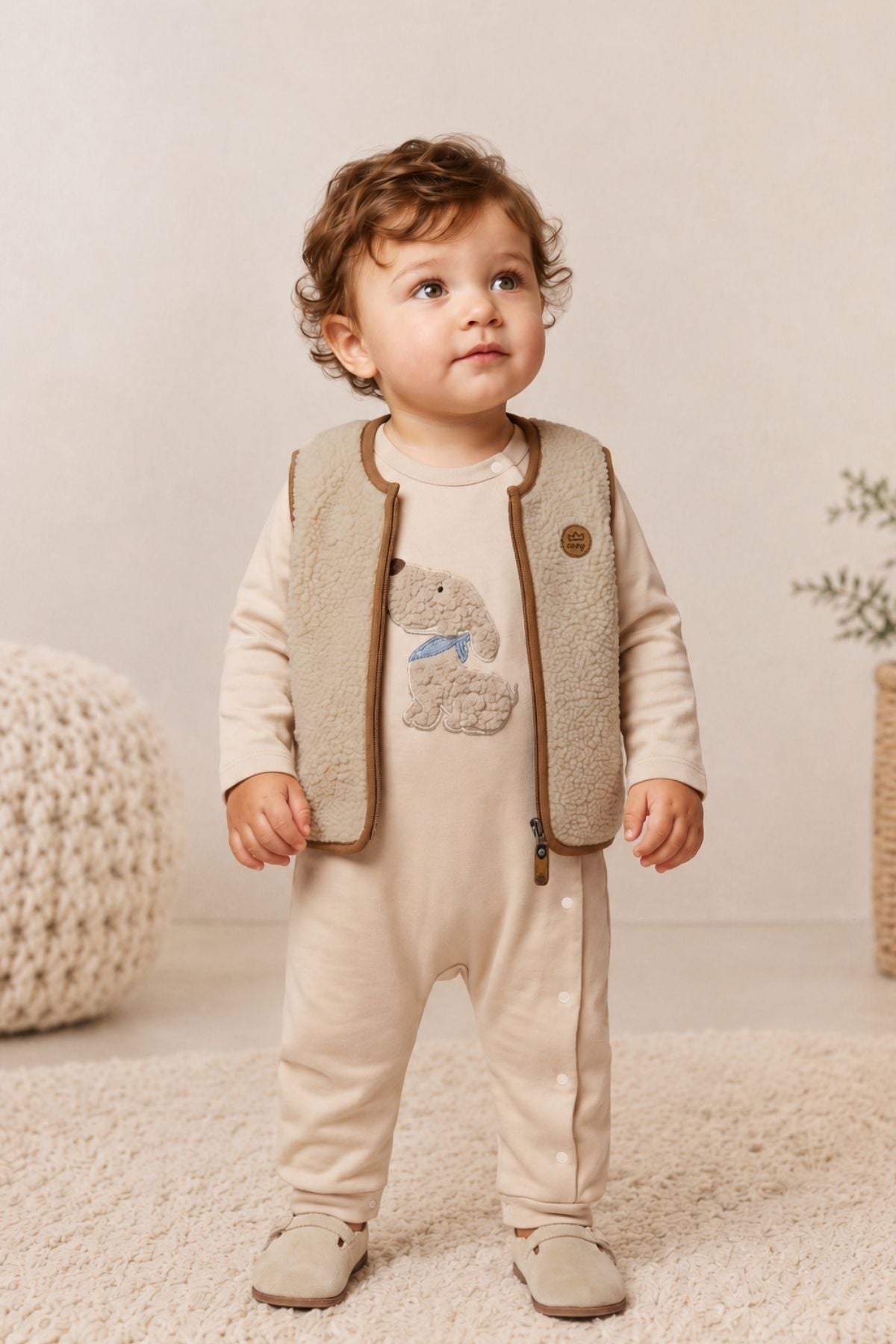 BABY BOY VEST JUMPSUIT SET