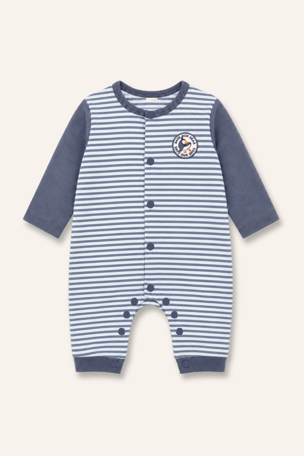 BABY BOY STRIPED JUMPSUIT