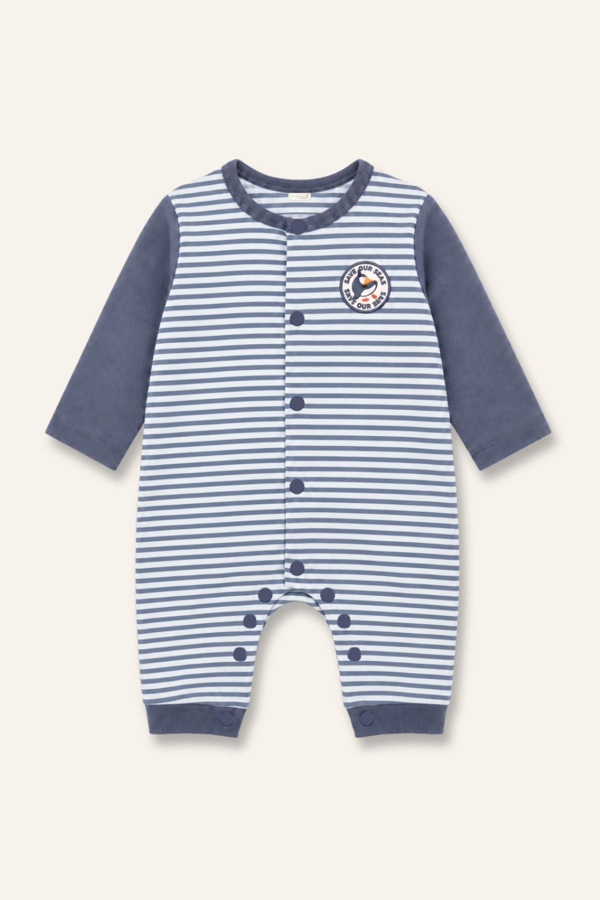 BABY BOY STRIPED JUMPSUIT