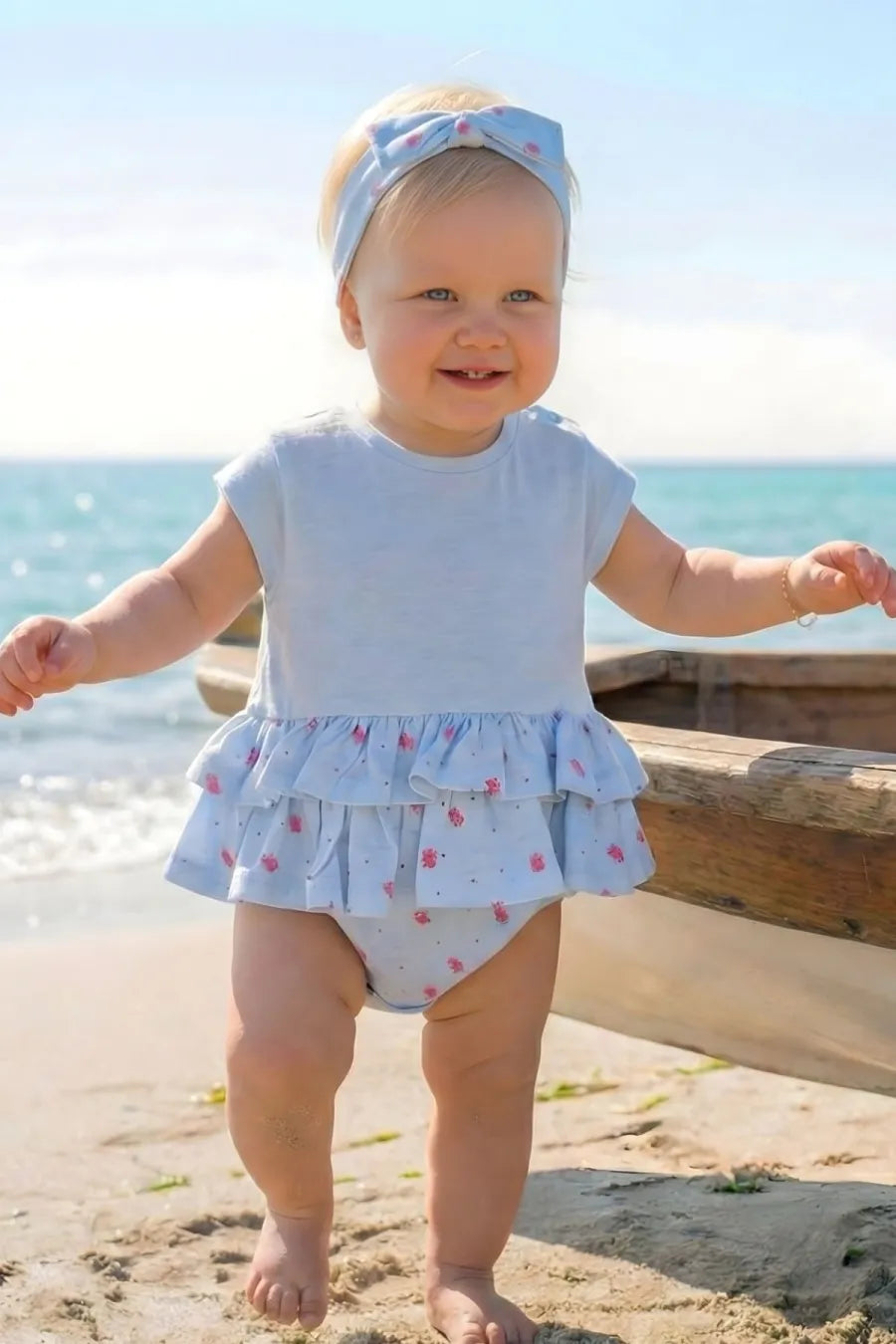 BABY RUFFLED BODYSUIT