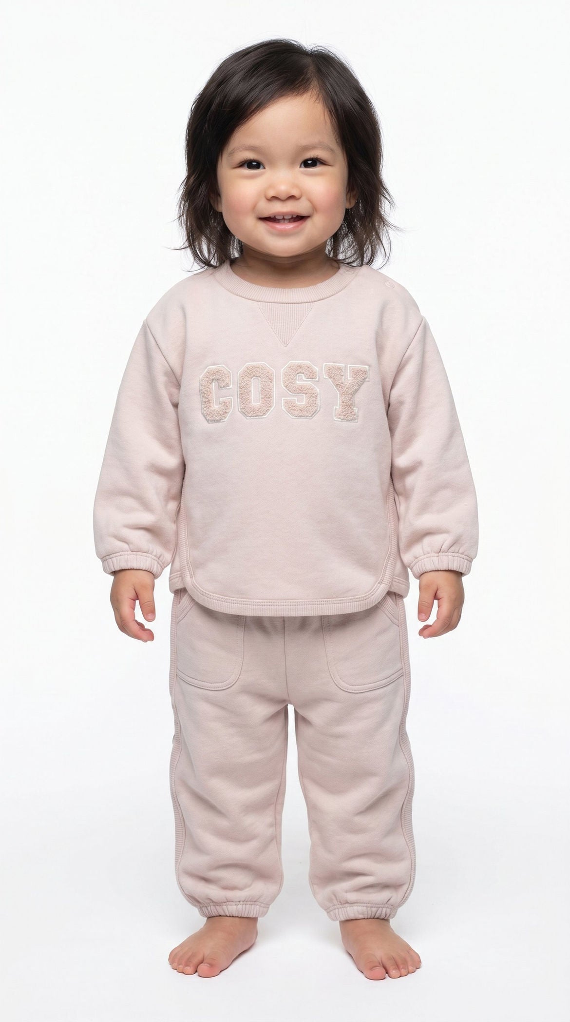 CSY8041 SWEATSHIRT & PANTS SET VANILLA CREAM