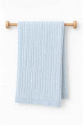CSYT1000 CABLE KNIT BLANKET BLUE