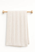 CSYT1005 AJOUR KNIT BLANKET ECRU