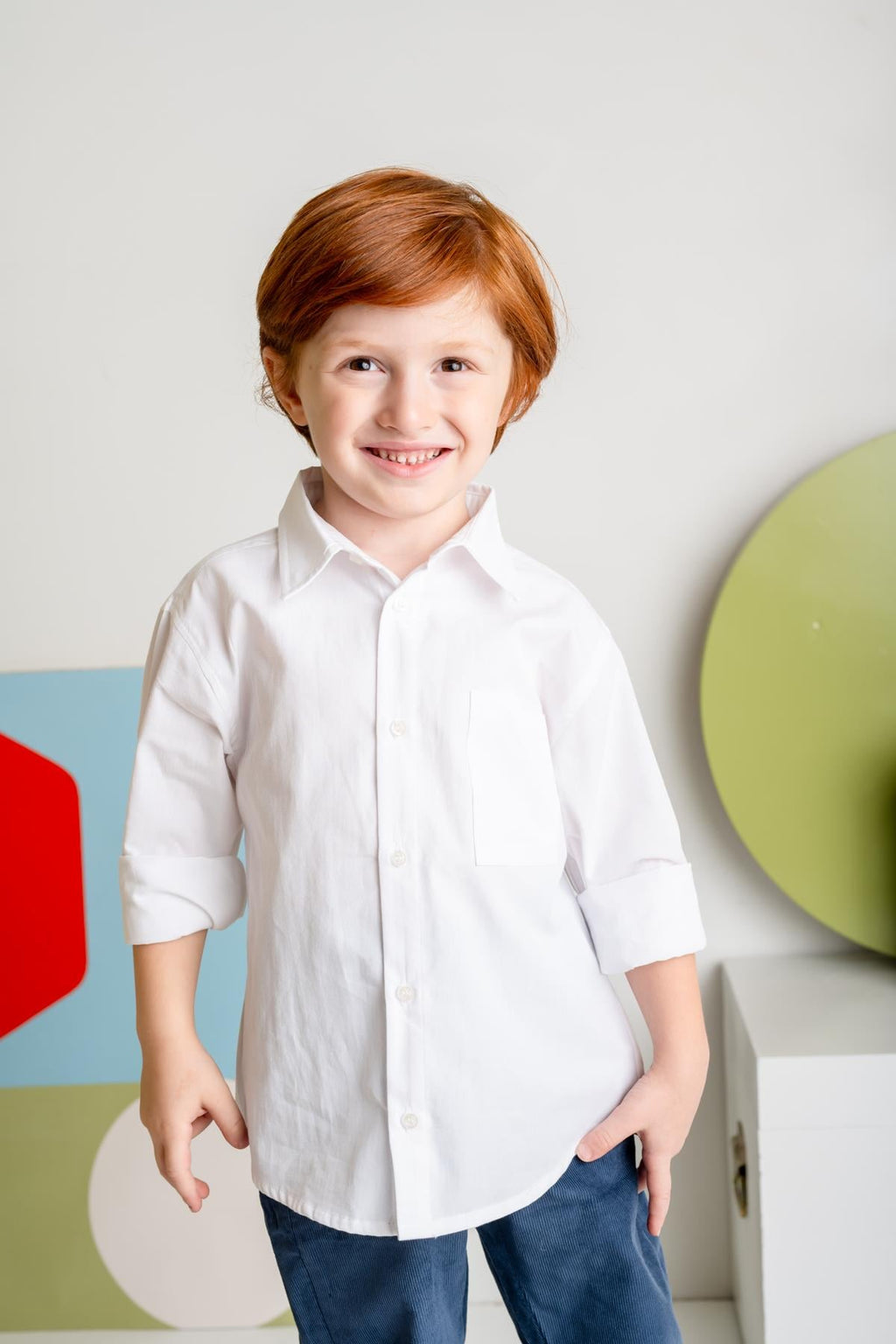 BOYS POPLIN SHIRT
