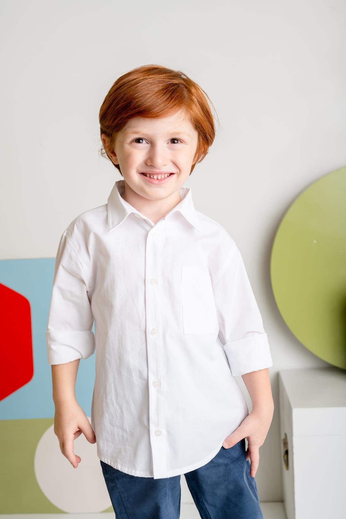 BOYS POPLIN SHIRT