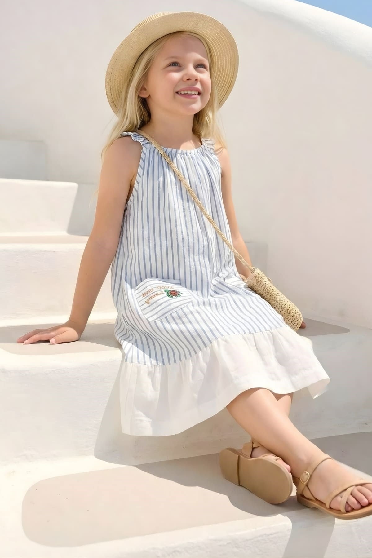 GIRLS PATTERNED DRESS