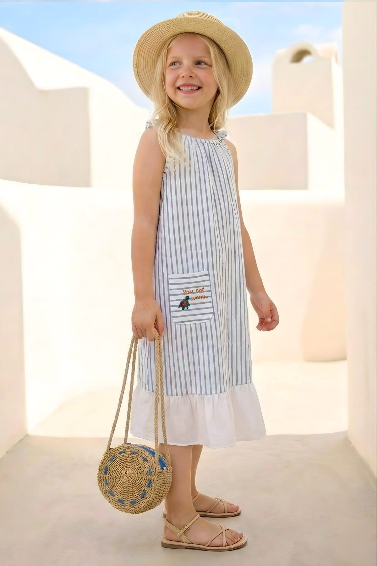GIRLS PATTERNED DRESS