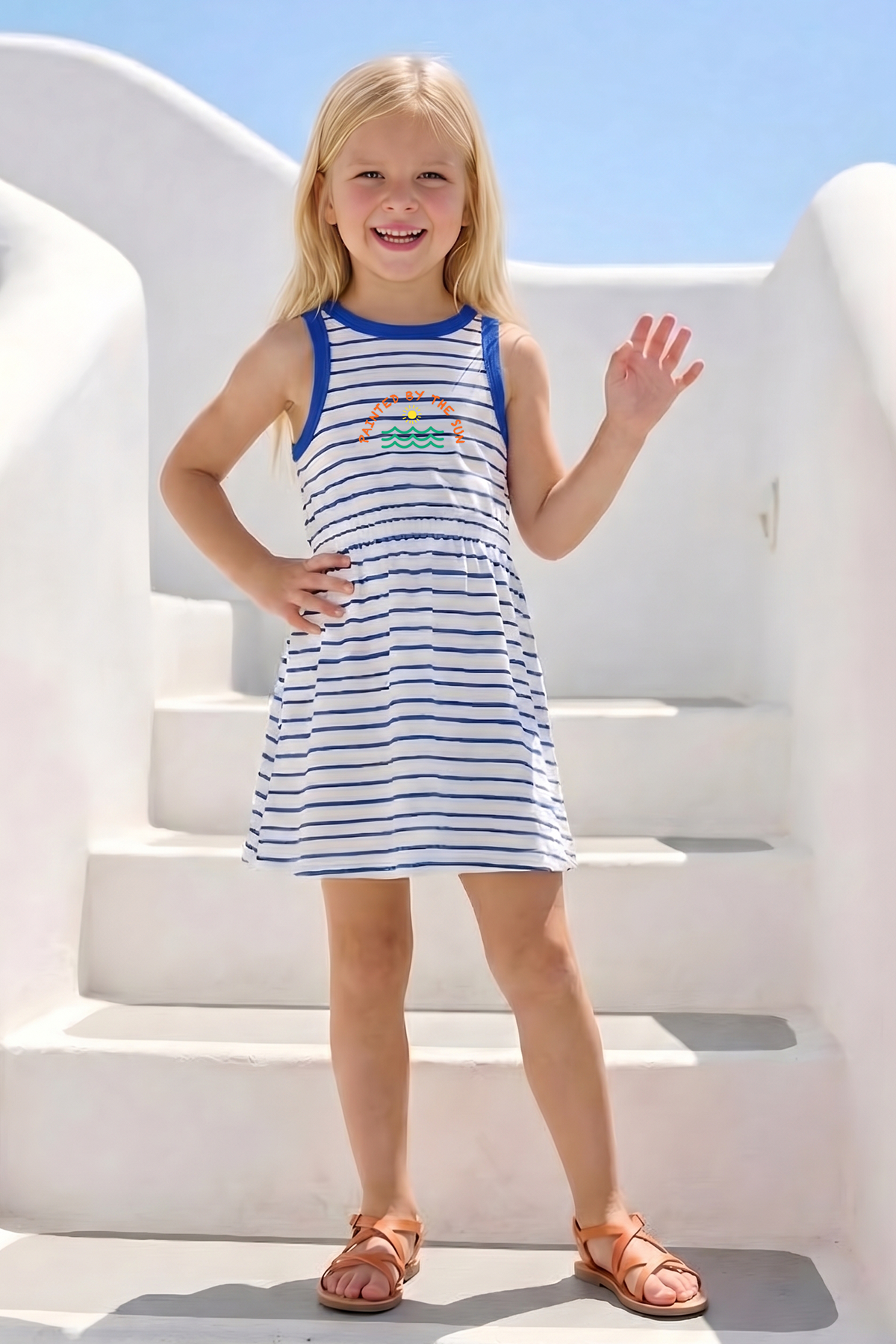GIRLS STRIPED DRESS
