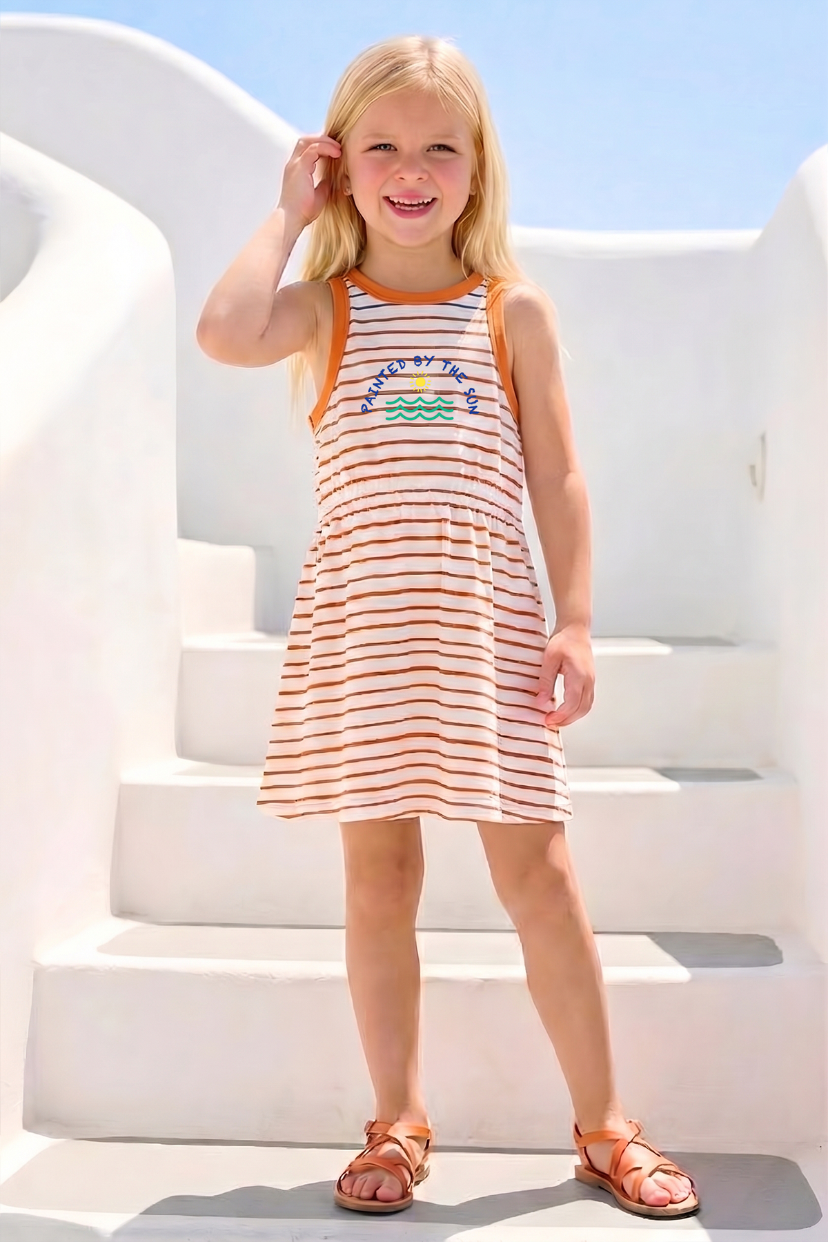 GIRLS STRIPED DRESS
