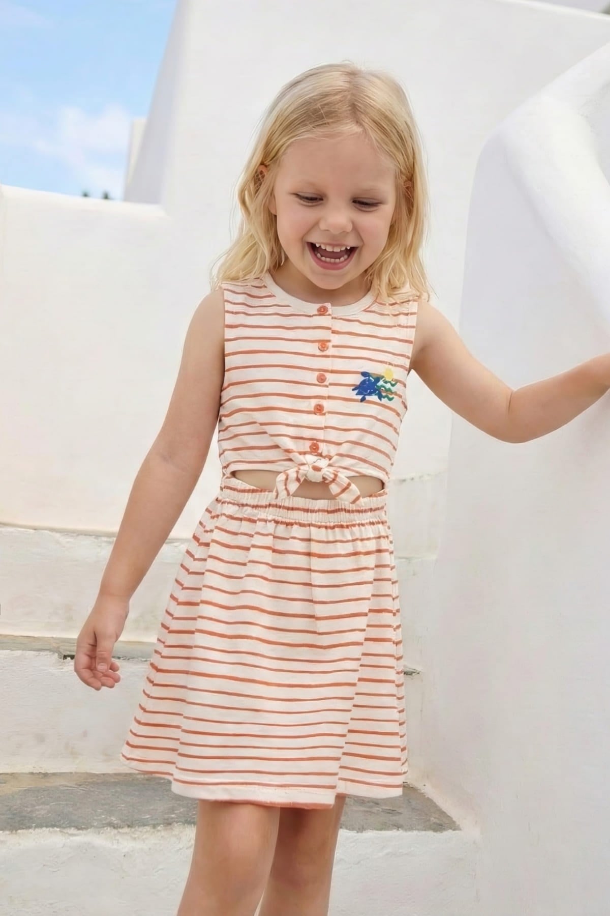 GIRLS STRIPED DRESS