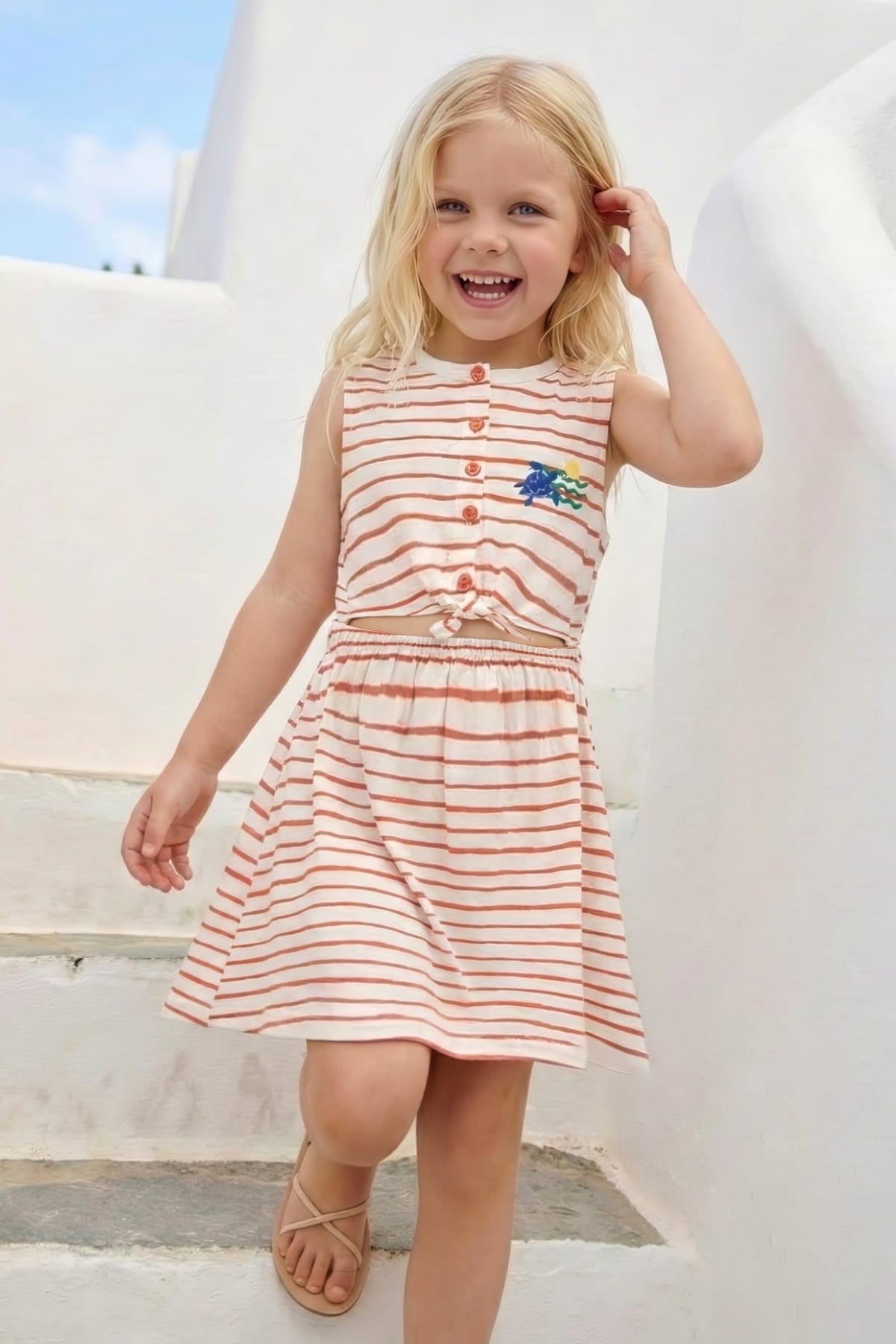 GIRLS STRIPED DRESS