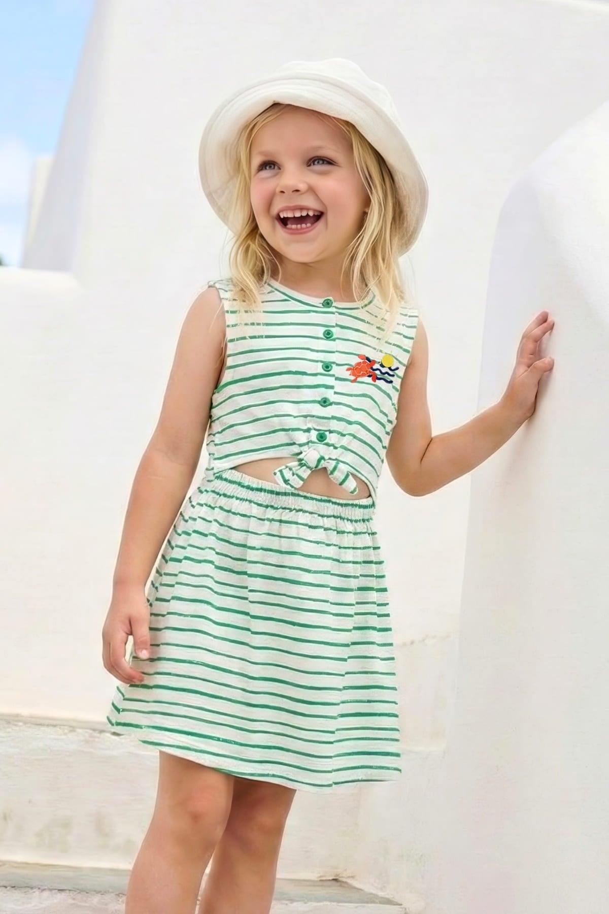 GIRLS STRIPED DRESS