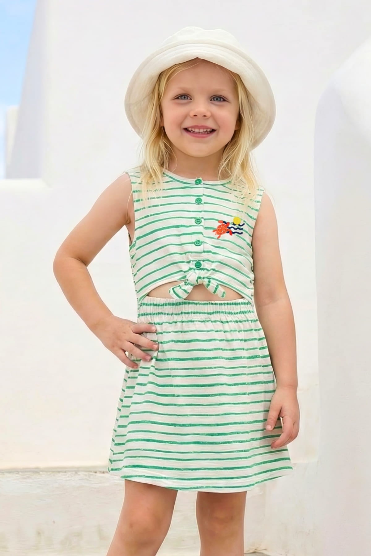 GIRLS STRIPED DRESS