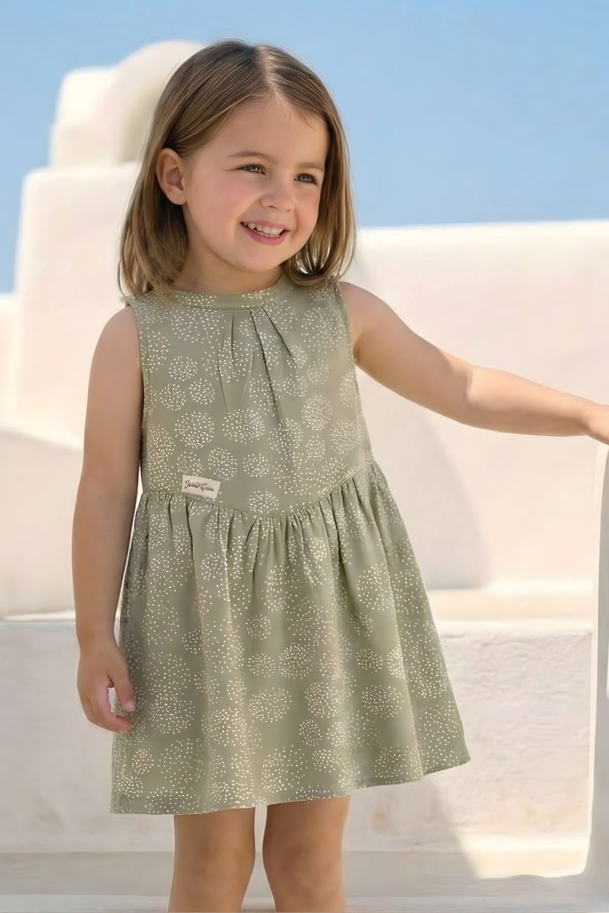 GIRLS PATTERNED DRESS