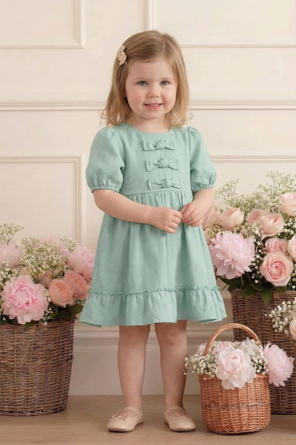 GIRLS BOW DRESS