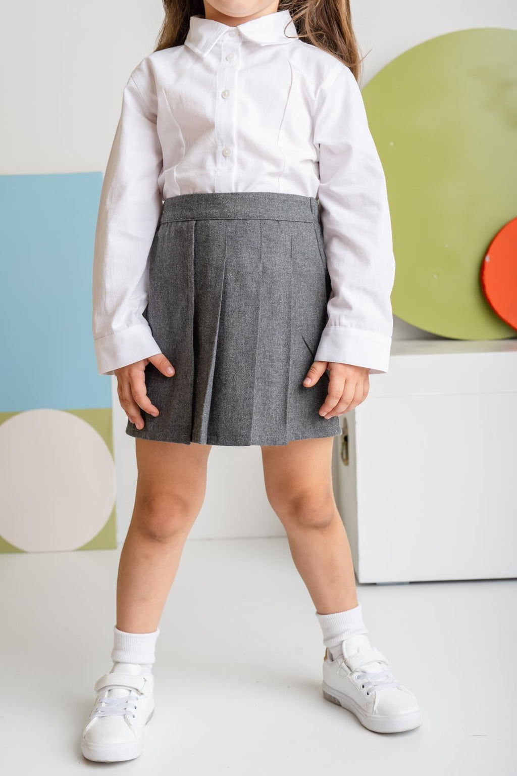 GIRLS PLEATED SKIRT