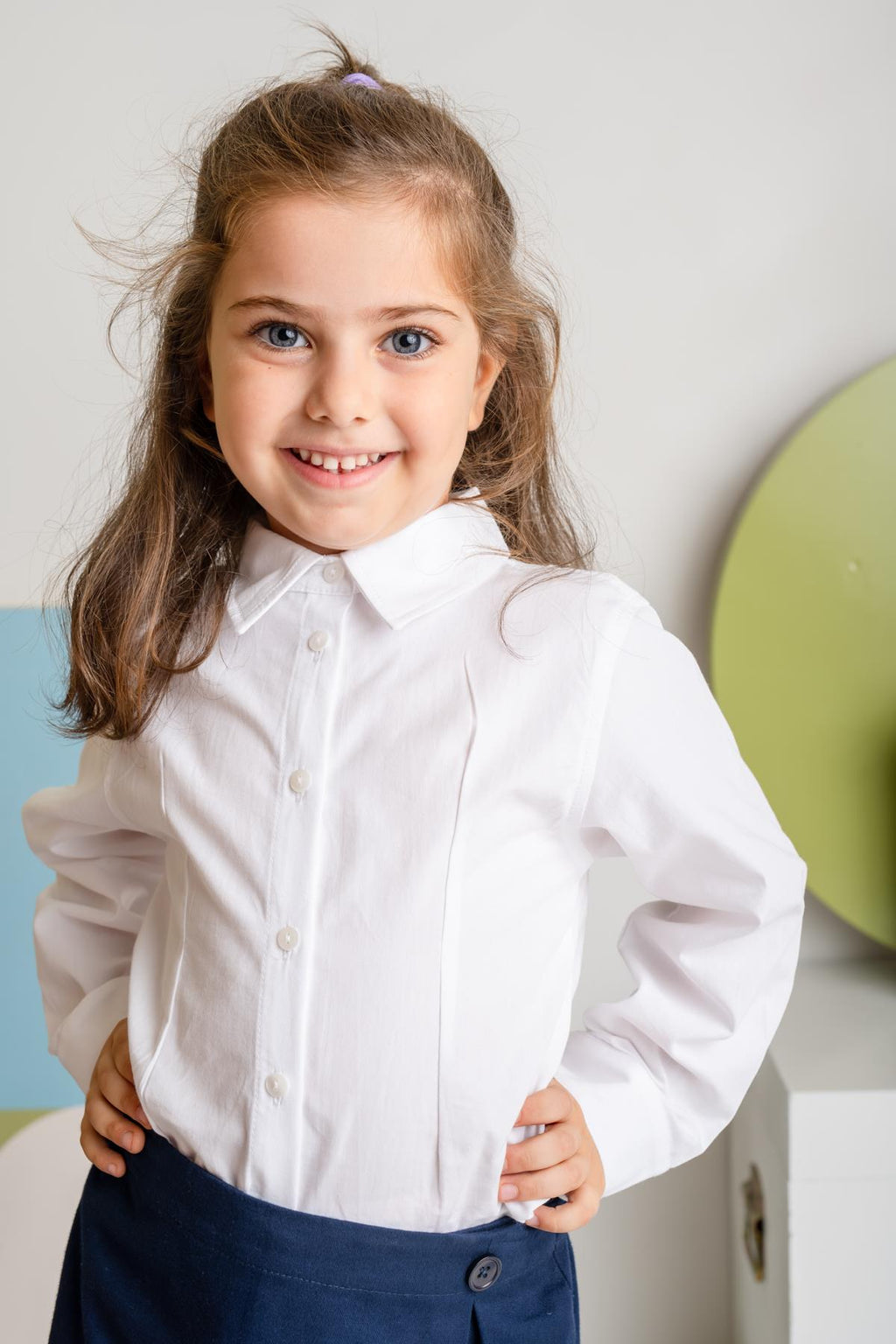 GIRLS POPLIN SHIRT